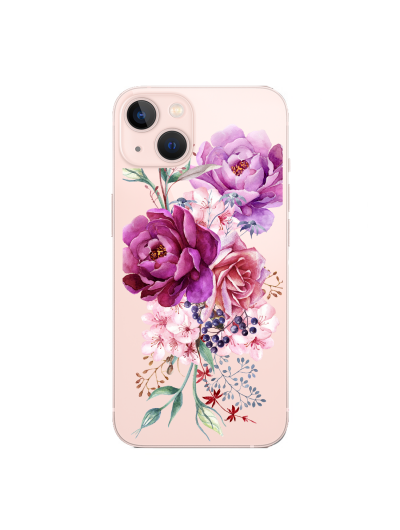 Husa iPhone 15 Plus, Silicon Premium, BEAUTIFUL FLOWERS BOUQUET